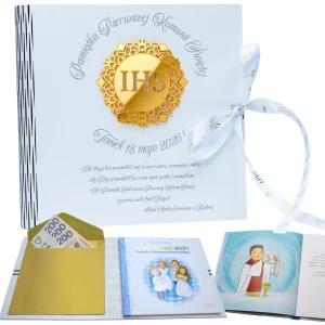 BIBLIA W PUDEŁKU Pamiątka Pierwszej Komunii Świętej PREZENT NA KOMUNIĘ 48str.