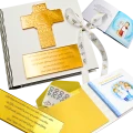 BIBLIA W PUDEŁKU Pamiątka Pierwszej Komunii Świętej PREZENT NA KOMUNIĘ 48 stron