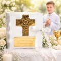 BIBLIA W PUDEŁKU Pamiątka Pierwszej Komunii Świętej PREZENT NA KOMUNIĘ 48 stron