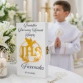 Pamiątka Pierwszej KOMUNII ŚWIĘTEJ PREZENT na Komunię Pudełko na pieniądze