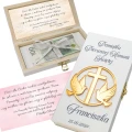 Pamiątka Pierwszej KOMUNII ŚWIĘTEJ PREZENT na Komunię Pudełko na pieniądze
