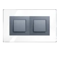 OSŁONA ŚCIANY PODWÓJNA Ramka Podkładka 222x150 mm  BEZBARWNA ZESTAW 1 SZT