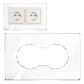 OSŁONA ŚCIANY PODWÓJNA Ramka Podkładka 222x150 mm  BEZBARWNA ZESTAW 1 SZT