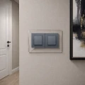 OSŁONA ŚCIANY PODWÓJNA Ramka Podkładka 222x150 mm  BEZBARWNA ZESTAW 5 SZTUK