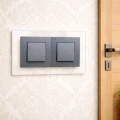 OSŁONA ŚCIANY PODWÓJNA Ramka Podkładka 222x150 mm  BEZBARWNA ZESTAW 5 SZTUK