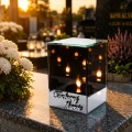 Znicz Lustrzany Lampion 3D z Grawerem Elegancki Ciepłe Światło Dzień Mamy