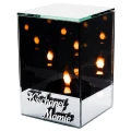 Znicz Lustrzany Lampion 3D z Grawerem Elegancki Ciepłe Światło Dzień Mamy