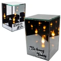 Znicz Lustrzany Lampion 3D z Grawerem Elegancki Ciepłe Światło Dzień Mamy