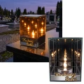 Znicz Lustrzany Lampion 3D z Grawerem Elegancki Ciepłe Światło Dzień Babci