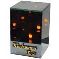 Znicz Lustrzany Lampion 3D z Grawerem Elegancki Ciepłe Światło Dzień Taty