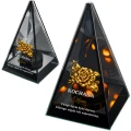 Znicz Lustrzany Lampion Solarny 3D Nadruk UV na Dzień Matki Elegancki