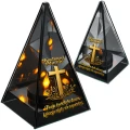 Znicz Lustrzany Lampion Solarny 3D Nadruk UV na Dzień Matki Elegancki