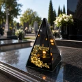 Znicz Lustrzany Lampion Solarny 3D Nadruk UV na Dzień Matki Elegancki