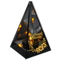 Znicz Lustrzany Lampion Solarny 3D Nadruk UV na Dzień Matki Elegancki