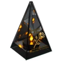 Znicz Lustrzany Lampion Solarny 3D Nadruk UV na Dzień Matki Elegancki