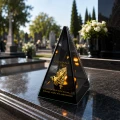 Znicz Lustrzany Lampion Solarny 3D Nadruk UV na Dzień Matki Elegancki