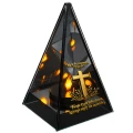 Znicz na Dzień TATY OJCA Lustrzany Lampion Solarny 3D Nadruk UV Elegancki