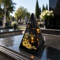 Znicz na Dzień TATY OJCA Lustrzany Lampion Solarny 3D Nadruk UV Elegancki
