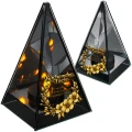 Znicz na Dzień TATY OJCA Lustrzany Lampion Solarny 3D Nadruk UV Elegancki