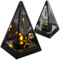 Znicz na Dzień TATY OJCA Lustrzany Lampion Solarny 3D Nadruk UV Elegancki