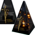 Znicz Lustrzany Lampion Solarny 3D Nadruk UV Dla Babci Elegancki