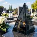Znicz Lustrzany Lampion Solarny 3D Nadruk UV Dla Babci Elegancki