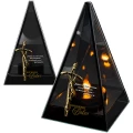 Znicz Lustrzany Lampion Solarny 3D Nadruk UV Dla Babci Elegancki