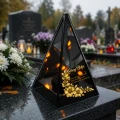 Znicz Lustrzany Lampion Solarny 3D Nadruk UV Dla Babci Elegancki