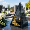 Znicz Lustrzany Lampion Solarny 3D Nadruk UV Dla Babci Elegancki