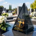 Znicz Lustrzany Lampion Solarny 3D Nadruk UV Dla Babci Elegancki