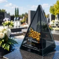 Znicz Lustrzany Lampion Solarny 3D Nadruk UV Dla Babci Elegancki