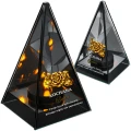Znicz Lustrzany Lampion Solarny 3D Nadruk UV Dla Babci Elegancki
