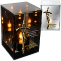 Znicz na Dzień TATY OJCA Lampion Solarny Lustrzany Nadruk UV Elegancki 3D
