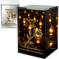 Znicz na Dzień TATY OJCA Lampion Solarny Lustrzany Nadruk UV Elegancki 3D