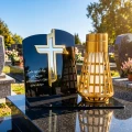 WIECZNY ZNICZ SOLARNY LED NA GRÓB MAMY TATY  MĘŻA ŻONY  EFEKT PŁOMIENIA