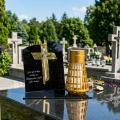 WIECZNY ZNICZ SOLARNY LED NA GRÓB MAMY TATY  MĘŻA ŻONY  EFEKT PŁOMIENIA