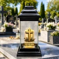 ZNICZ SZKLANY KAPLICZKA LED NA GRÓB DLA MAMY BABCI DZIADKA SIOSTRY BRATA