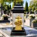 ZNICZ SZKLANY KAPLICZKA LED NA GRÓB DLA MAMY BABCI DZIADKA SIOSTRY BRATA