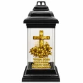ZNICZ SZKLANY KAPLICZKA LED NA GRÓB DLA MAMY BABCI DZIADKA SIOSTRY BRATA