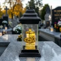 ZNICZ SZKLANY KAPLICZKA LED NA GRÓB DLA MAMY BABCI DZIADKA SIOSTRY BRATA