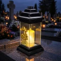 ZNICZ SZKLANY KAPLICZKA LED NA GRÓB DLA MAMY BABCI DZIADKA SIOSTRY BRATA
