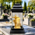 ZNICZ SZKLANY KAPLICZKA LED NA GRÓB DLA MAMY BABCI DZIADKA SIOSTRY BRATA