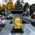 ZNICZ SZKLANY KAPLICZKA LED NA GRÓB DLA MAMY BABCI DZIADKA SIOSTRY BRATA