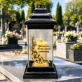 ZNICZ SZKLANY KAPLICZKA LED NA GRÓB DLA MAMY BABCI DZIADKA SIOSTRY BRATA