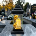 ZNICZ SZKLANY KAPLICZKA LED NA GRÓB DLA MAMY BABCI DZIADKA SIOSTRY BRATA