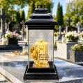 ZNICZ SZKLANY KAPLICZKA LED NA GRÓB DLA MAMY BABCI DZIADKA SIOSTRY BRATA