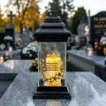 ZNICZ SZKLANY KAPLICZKA LED NA GRÓB DLA MAMY BABCI DZIADKA SIOSTRY BRATA