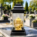 ZNICZ SZKLANY KAPLICZKA LED NA GRÓB DLA MAMY BABCI DZIADKA SIOSTRY BRATA
