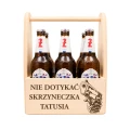 PREZENT DLA TATY NA DZIEŃ OJCA NOSIDŁO NA PIWO SKRZYNKA DREWNIANA TATA