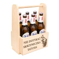 PREZENT DLA TATY NA DZIEŃ OJCA NOSIDŁO NA PIWO SKRZYNKA DREWNIANA TATA